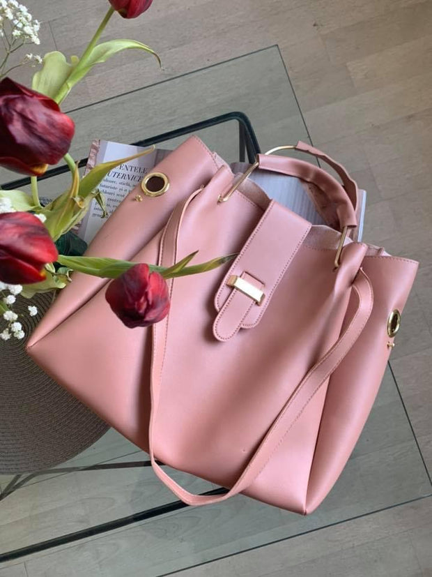 Állítsa be az Ilona nyitott rózsaszín táskákat - 3 darab