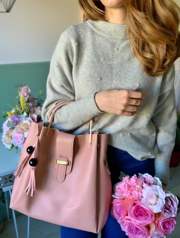 Állítsa be az Ilona nyitott rózsaszín táskákat - 3 darab