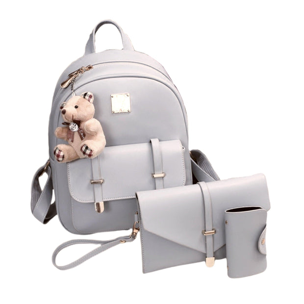 Rucsac gri 4 in 1 Teddy - TIARA CONCEPT STORE